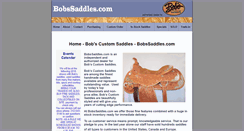 Desktop Screenshot of bobssaddles.com